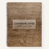 Burned Celtic Wood Pattern Notitieboek (Voorkant)
