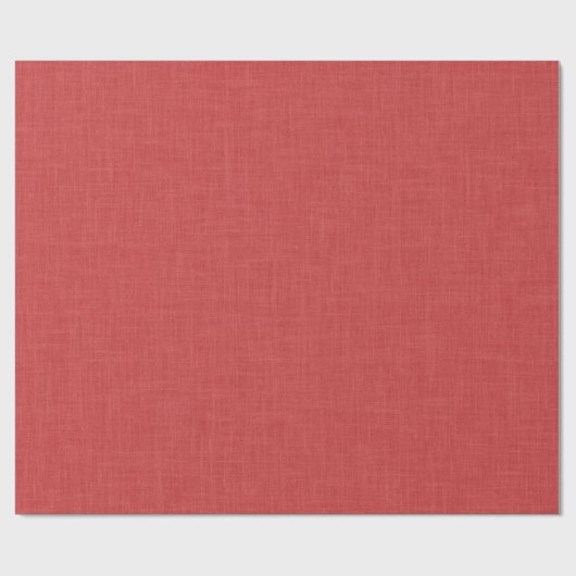 Burned red linen texture cadeaupapier (Vlak)