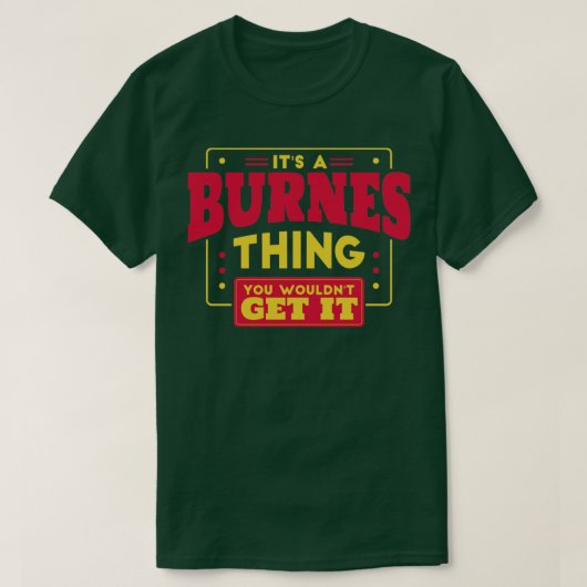 Burnes T-shirt (Design voorkant)