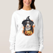 Burnese Mountain Dog Puppy Halloween Sweatshirt (Voorkant)