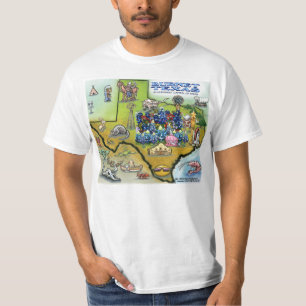 Burnet TEXAS-kaart T-shirt