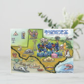 Burnet TEXAS-uitnodiging Kaart (Staand voorkant)