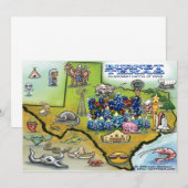 Burnet TEXAS-uitnodiging Kaart (Voorkant / Achterkant)