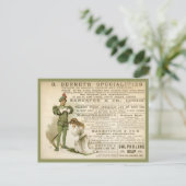 Burnet's specialiteiten briefkaart (Staand voorkant)