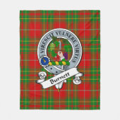 Burnett Ancient Clan Badge Tartan Fleece Deken (Voorkant)