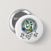 Burnett Clan Badge Ronde Button 5,7 Cm (Voorkant /achterkant)