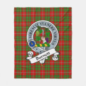 Burnett Clan Badge Tartan Fleece Deken (Voorkant)