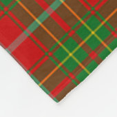 Burnett Clan Badge Tartan Fleece Deken (Hoek)