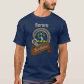 Burnett Clan Badge & Tartan T-shirt (Voorkant)