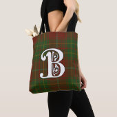 Burnett Clan-tartanmonogram Tote Bag (Dichtbij)