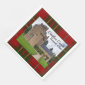 Burnett Clan's Tartan Crathes Castle Paper Napkin Servet (Hoek)