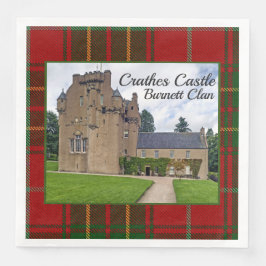 Burnett Clan's Tartan Crathes Castle Paper Napkin Servet