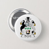 Burnett Family Crest Ronde Button 5,7 Cm (Voorkant /achterkant)