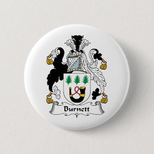 Burnett Family Crest Ronde Button 5,7 Cm