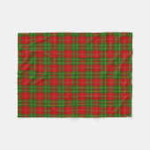 Burnett Family Tartan Patroon Fleece Deken (Voorkant (Horizontaal))