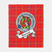 Burnett Modern Clan Badge Schotse Ruit Plaid Fleece Deken (Voorkant)