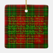 Burnett Scottish Clan Castle Xmas Ornament (Achterkant)
