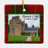 Burnett Scottish Clan Castle Xmas Ornament (Voorkant)