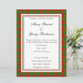Burnett Scottish Wedding Invitation Kaart (Staand voorkant)