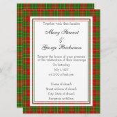 Burnett Scottish Wedding Invitation Kaart (Voorkant / Achterkant)