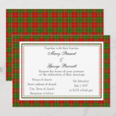 Burnett Scottish Wedding Invitation Kaart (Voorkant / Achterkant)
