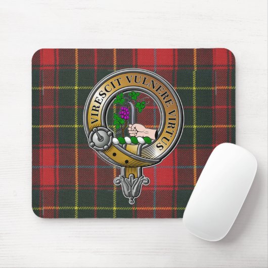 Burnett Tartan & Badge Muismat (Met muis)