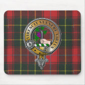 Burnett Tartan & Badge Muismat (Voorkant)