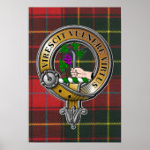 Burnett Tartan & Badge Poster (Voorkant)