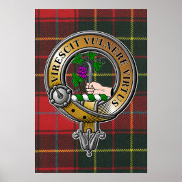 Burnett Tartan & Badge Poster