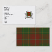 Burnett Tartan Shield Visitekaartje (Voorkant / Achterkant)