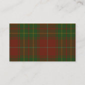 Burnett Tartan Shield Visitekaartje (Achterkant)