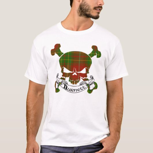 Burnett Tartan Skull T-shirt (Voorkant)