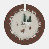 Burnett Weathered Original Scottish Tartan Glas Ornament (Achterkant)