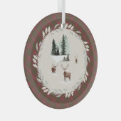 Burnett Weathered Original Scottish Tartan Glas Ornament (Voorkant Rechts)