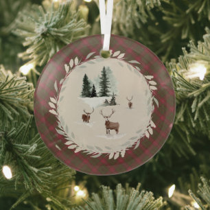 Burnett Weathered Original Scottish Tartan Glas Ornament