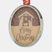 Burnett Weathered  Scottish Tartan Christmas Metalen Ornament (Links)