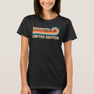 BURNETTE Achternaam Retro Vintage 80s 90s Verjaard T-shirt