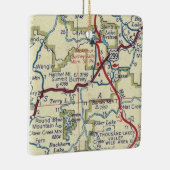 Burney CA  Map Keramisch Ornament (Rechts)