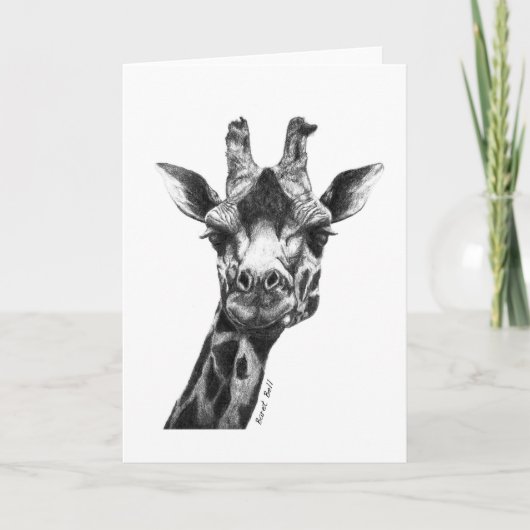 Burney de Giraffe Kaart (Voorkant)