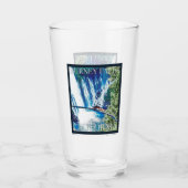 Burney Falls, CA Poster Glas (Voorkant)