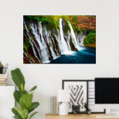 Burney Falls, Mcarthur-Burney Falls Memorial Poster (Thuiskantoor)