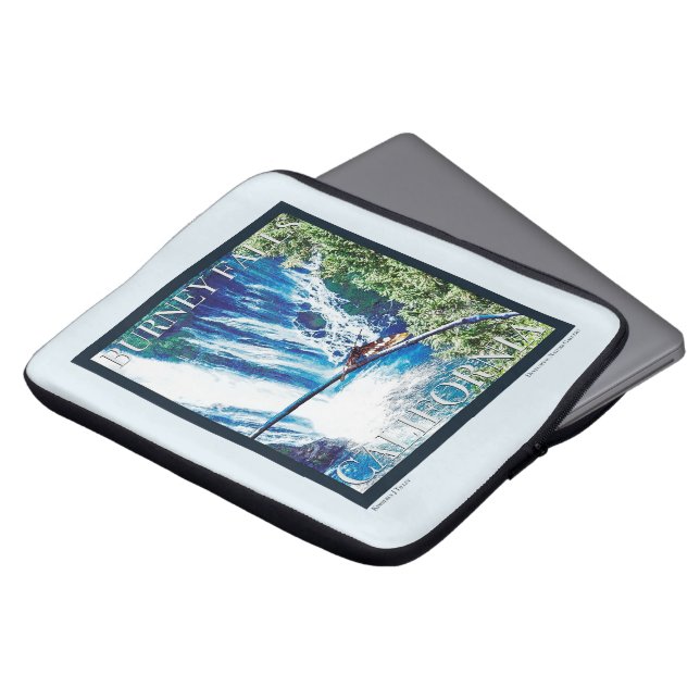Burney Herfsten, CA Poster Laptop Sleeve (Voorkant top)