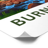 Burney Herfsten California Travel Print (Hoek)