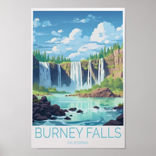 Burney Herfsten Californië Travel Poster (Voorkant)