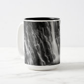 Burney-Herfsten in zwart-wit Tweekleurige Koffiemok (Voorkant links)