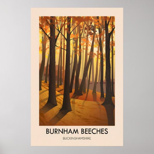 Burnham Beeches Travel Poster (Voorkant)