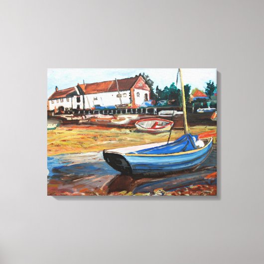 Burnham Overy Staithe Canvas Afdruk (Voorkant)