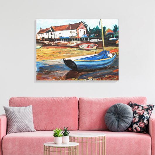 Burnham Overy Staithe Canvas Afdruk (Insitu (Woonkamer))