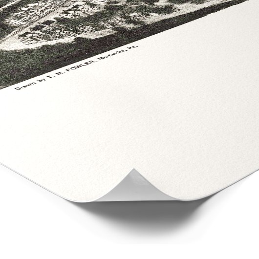 Burnham, PA Panoramic Map - 1906 Poster (Hoek)