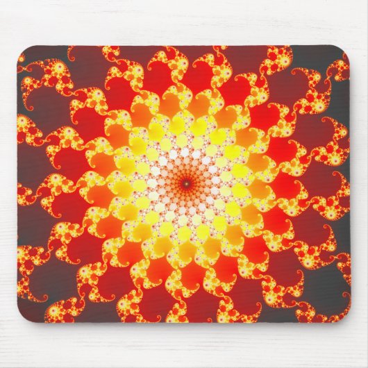 Burnin Ambition - Fractal Mousepad Muismat (Voorkant)
